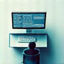 An overhead shot of an ergonomically optimized workspace from a person's perspective, highlighting good posture and desk setup.