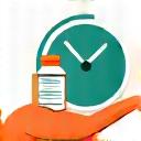 Close-up of hands holding various supplement bottles with a clock in the background, symbolizing optimal timing and dosage.