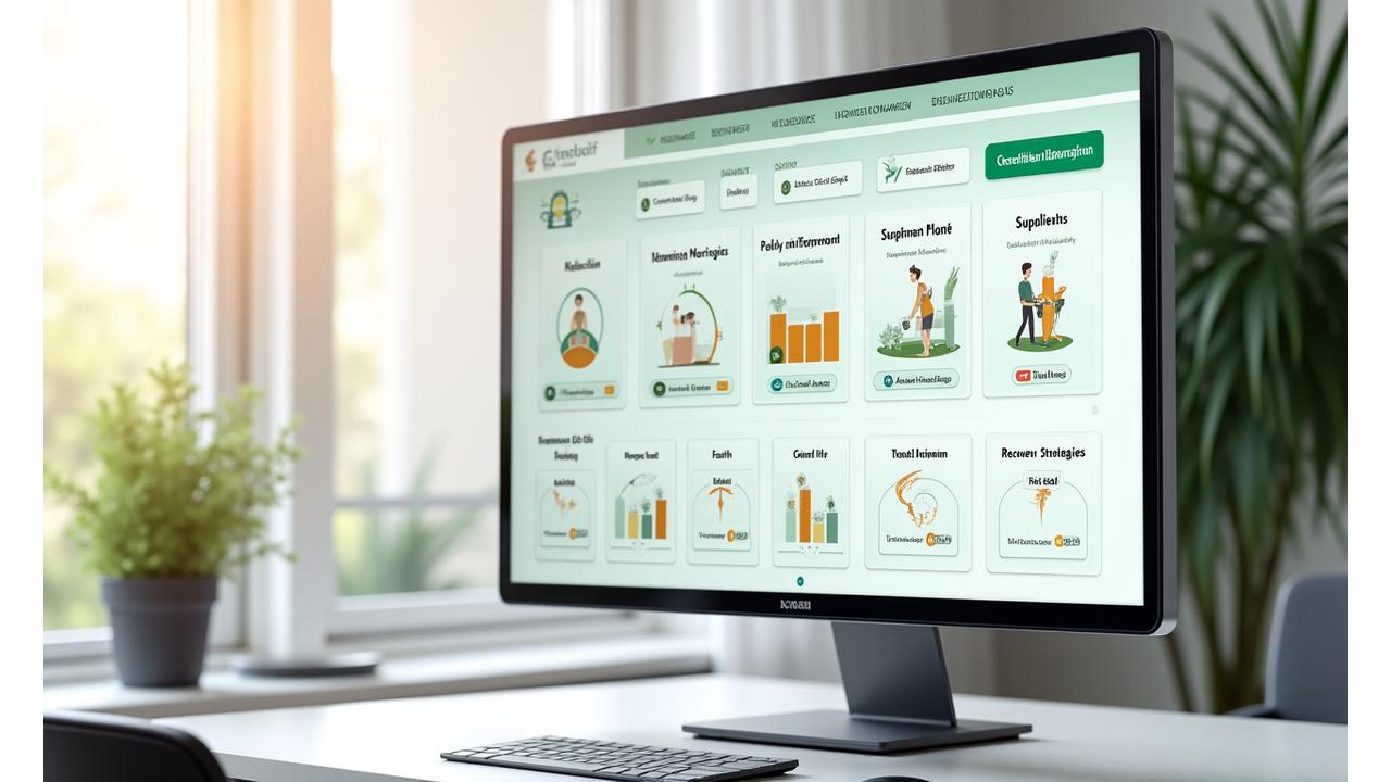Sample mock-up of Vibrant Zenith's personalized wellness dashboard showing health scores, a nutrition plan, movement protocol, and supplement recommendations