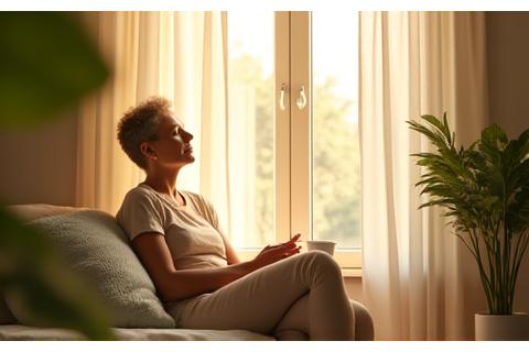 Sunrise scene with a person enjoying bright morning light, representing light optimization.