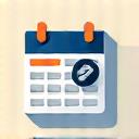 Icon illustrating a calendar with flexible options.